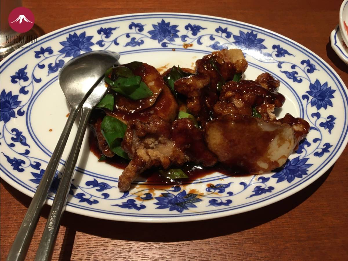 Essen chinesisch Fleisch Zwiebel Essig Tokio Roppongi 2