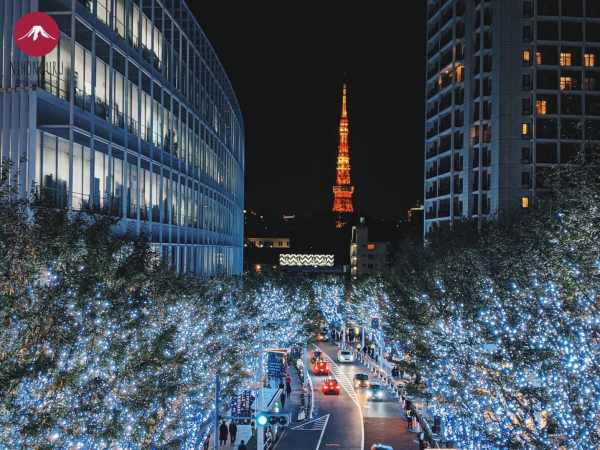 Roppongi Hills Illumination Beleuchtung Tokio Licher Tokyo Tower
