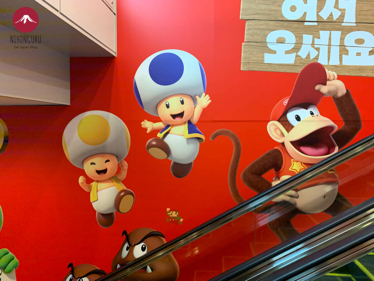 Super Mario Brothers Toads Nintendo Narita Flughafen Japan